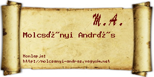 Molcsányi András névjegykártya
